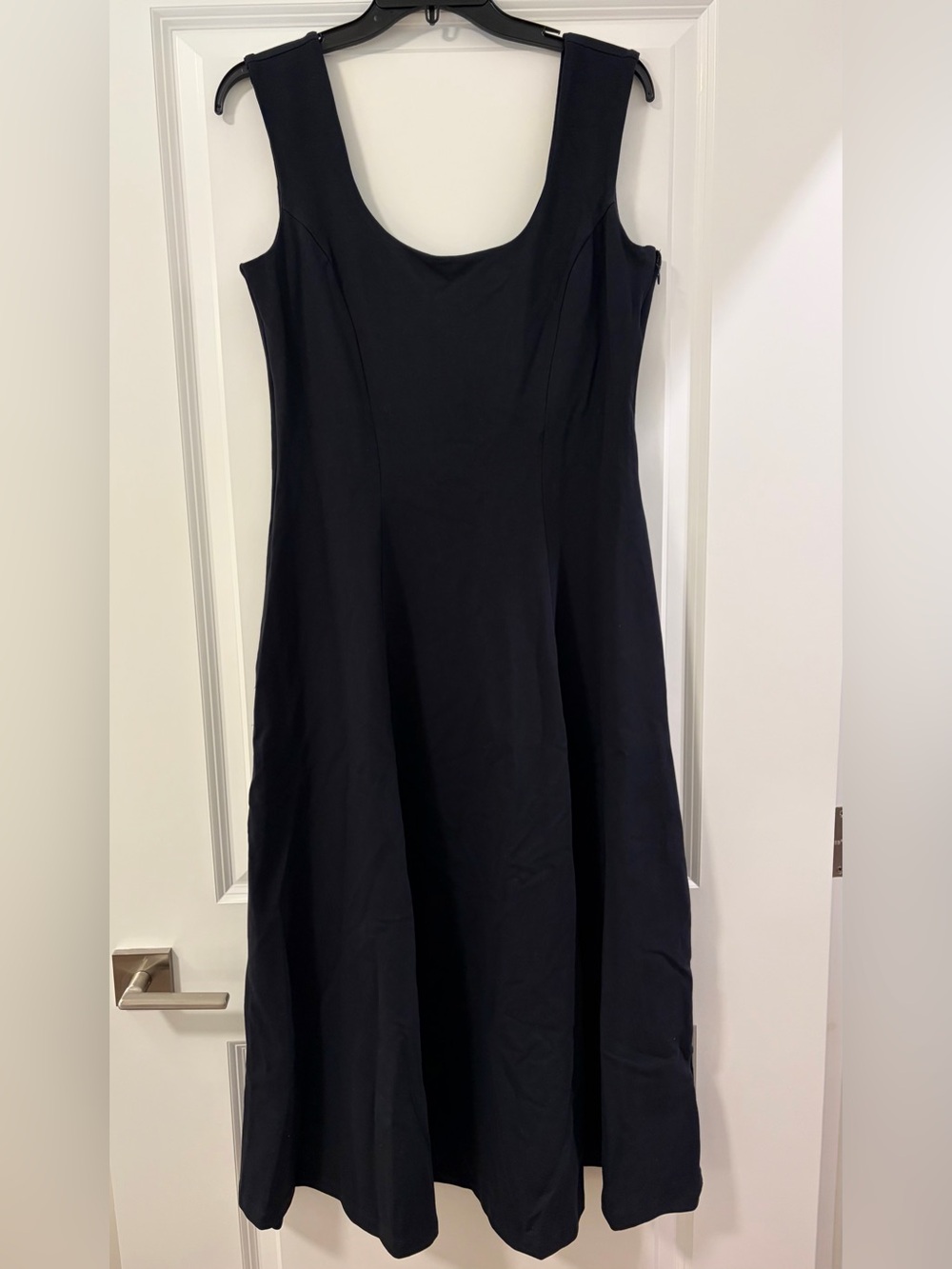 NWOT Lands' End Black Scoop-Neck Maxi Dress